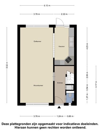 Floorplan - Oostzeestraat 35, 8303 VD Emmeloord